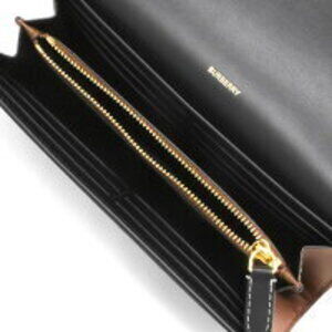 Burberry Birch Wallet Check Long Giant Brown Halton